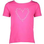 Reduzierte Pinke Unifarbene Rundhals-Ausschnitt Kindertrachtenshirts aus Baumwolle für Mädchen Größe 92 
