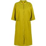 Gelbe Ischiko Kleider A-Linie aus Baumwolle für Damen Größe M für den für den Frühling 