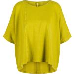 Grüne Sportliche Kurzärmelige Ischiko Bio T-Shirts für Damen Größe XL für den für den Frühling 