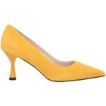 Reduzierte Gelbe islo isabella lorusso Pfennigabsatz High Heels & Stiletto-Pumps aus Veloursleder für Damen Größe 41 