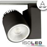 Schwarze ISOLED LED-Strahler matt aus Aluguss 