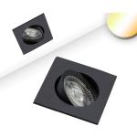 Schwarze ISOLED Rechteckige LED Einbauleuchten aus Metall 