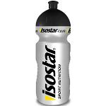 isostar Trinkflasche silber, schwarz 0,5 l