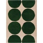 Reduzierte Grüne Skandinavische Marimekko Kivet Wollteppiche aus Wolle 140x200 