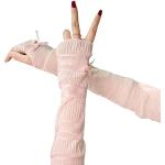 Rosa Elegante Damenarmstulpen & Damenhandstulpen aus Spitze Einheitsgröße für den für den Sommer 