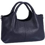 Marineblaue Hobo Bags mit Reißverschluss für Damen medium 