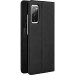 Schwarze Elegante Samsung Galaxy S20 Cases aus Kunstleder klappbar 