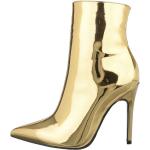 Reduzierte Goldene Ital-Design High Heel Stiefeletten & High Heel Boots leicht für Damen für den für den Herbst 