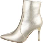 Reduzierte Goldene Ital-Design High Heel Stiefeletten & High Heel Boots für Damen für den für den Herbst 