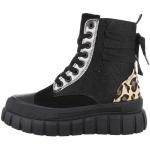 Schwarze Ital-Design High Top Sneaker & Sneaker Boots aus Kunstleder für Damen Größe 39 