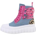 Pinke Ital-Design High Top Sneaker & Sneaker Boots aus Kunstleder für Damen Größe 38 