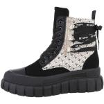 Schwarze Ital-Design High Top Sneaker & Sneaker Boots aus Kunstleder für Damen Größe 38 