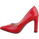 Rote Ital-Design High Heels & Stiletto-Pumps aus Kunstleder für Damen Größe 38 
