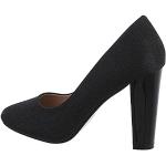 Schwarze Ital-Design High Heels & Stiletto-Pumps für Damen Größe 36 