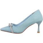 Hellblaue Ital-Design High Heels & Stiletto-Pumps für Damen Größe 37 
