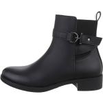 Schwarze Elegante Ital-Design Ankle Boots & Klassische Stiefeletten Größe 41 