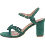 Grüne Elegante Ital-Design Sandaletten Größe 40 