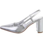 Silberne Ital-Design High Heels & Stiletto-Pumps Größe 38 