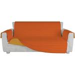 Orange Gesteppte Sofabezüge 3 Sitzer aus Stoff 