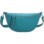 Blaue Bodybags aus Kunstleder mit Handyfach für Damen Maxi / XXL 