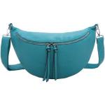 Blaue Bodybags aus Kunstleder mit Handyfach für Damen Maxi / XXL 