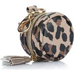 Itzy Ritzy Pacifier Case with Clip – Pacifier Charm Pod Includes Clasp to Easily Attach to a Diaper Bag or Purse; Measures 2.5” in Diameter and Holds 2 Pacifiers, Leopard