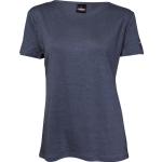 Reduzierte Stahlblaue T-Shirts aus Leinen für Damen Größe S für den für den Sommer 