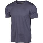 Stahlblaue Langärmelige Ivanhoe of Sweden T-Shirts aus Wolle für Herren Größe XL für den für den Winter 