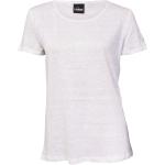 Reduzierte Weiße T-Shirts aus Leinen für Damen Größe S für den für den Sommer 
