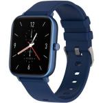 Blaue Wasserdichte Smartwatches aus Silikon mit Touchscreen-Zifferblatt mit Anruf-Funktion mit Bluetooth mit Silikonarmband für Herren 