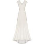 Weiße Unifarbene IVY OAK V-Ausschnitt Brautkleider & Hochzeitskleider aus Polyester für Damen Größe M für die Braut 