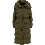 Grüne Gesteppte IVY OAK Damensteppmäntel & Damenpuffercoats mit Reißverschluss mit Kapuze Größe M für den für den Herbst 