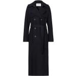 Schwarze IVY OAK Trenchcoats mit Knopf aus Wolle für Damen Größe XS für den für den Winter 