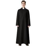 Schwarze Priester-Kostüme für Herren Größe L 