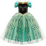 Grüne Die Eiskönigin - völlig unverfroren Anna Prinzessin-Kostüme aus Mesh für Kinder 