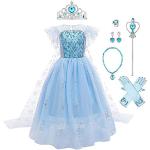 Reduzierte Blaue Die Eiskönigin - völlig unverfroren Elsa Prinzessin-Kostüme für Kinder 