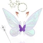 Reduzierte Lila Schmetterlingsflügel für Kinder 