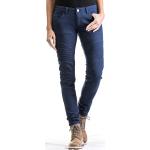 Reduzierte Blaue Ixon Stretch-Jeans mit Reißverschluss aus Denim für Damen Größe M 