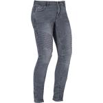 Reduzierte Graue Ixon Stretch-Jeans mit Reißverschluss aus Denim für Damen 