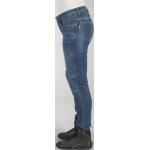 Blaue Slim Fit Jeans aus Denim für Damen Größe XS 