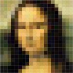 IXXI - Mona Lisa (Pixel), 200 x 200 cm