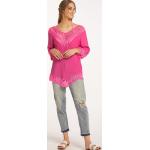 Reduzierte Pinke Izia V-Ausschnitt Tunika-Blusen für Damen Größe XS 