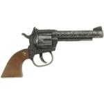 Silberne Cowboys Spielzeugpistolen aus Kunststoff 