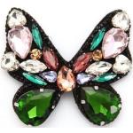 Schwarze J. JayZ Schmetterling Broschen mit Insekten-Motiv für Damen 