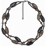 Schwarze J. JayZ Zweireihige Halsketten aus Glas für Damen 