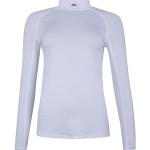 Weiße J. LINDEBERG Stehkragen Basic-Shirts mit Reißverschluss aus Polyester für Damen Größe XXL 