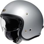 J.O Solid Open Face Helm Jethelm Motorradhelm, S, silber matt S silber matt
