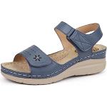 Marineblaue Outdoor-Sandalen orthopädisch für Damen Größe 39 für den für den Sommer 