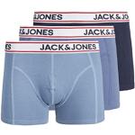 Reduzierte Marineblaue Vintage Jack & Jones Herrenboxershorts aus Baumwolle Größe XXL 3-teilig 