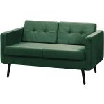 Dunkelgrüne Norrwood Zweisitzer-Sofas aus Samt Breite 100-150cm, Höhe 50-100cm, Tiefe 50-100cm 2 Personen 